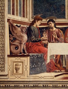 La última cena (detalle) de Andrea del Castagno