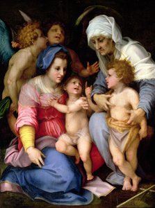 Sagrada Familia con ángeles, c.1515-16 de Andrea del Sarto
