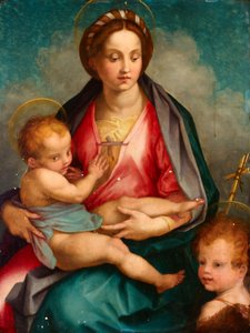 Madonna y el Niño con San Juan de Andrea del Sarto