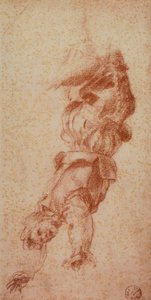 Figura masculina; dibujo de Andrea del Sarto. Gabinetto dei Disegni e delle Stampe, Galería Uffizi, Florencia de Andrea del Sarto