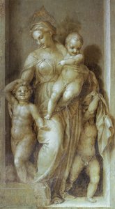 Representación de la caridad (detalle) de Andrea del Sarto