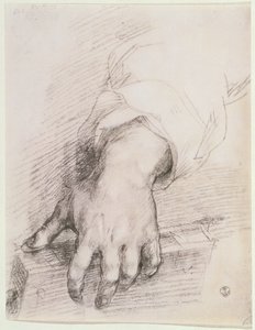 Estudio de una mano para la Madonna del Arpa de Andrea del Sarto