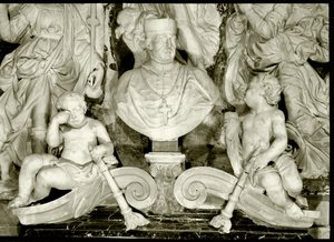 Detalle del monumento funerario del Cardenal Forteguerri (mármol) (detalle) de Andrea del Verrocchio