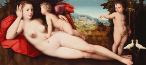 Venus con amor sagrado y profano de Andrea di Alessandro Bresciano