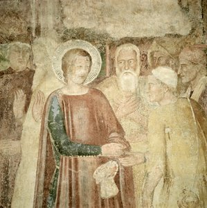 (detalle) de San Ranieri en Tierra Santa, mediados del siglo XIV de Andrea di Bonaiuto