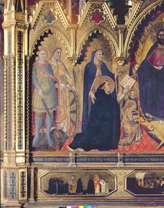 El Retablo Strozzi, 1357 (detalle) de Andrea di Cione Orcagna