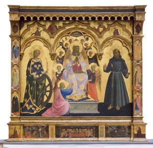 Virgen de la Cintola con santa Catalina y Francisco de Andrea di Giusto Manzini