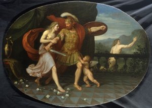 La ira de Marte detenida por Venus de Andrea the Elder Appiani