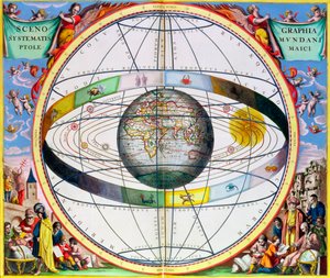 Mapa de constelaciones cristianas, 1660-1661 de Andreas Cellarius