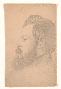 Retrato de hombre perfil hacia la izquierda