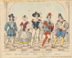 Viola según Shakespeare por Deinhardstein - Fotografía de vestuario para el Theatrezeitung