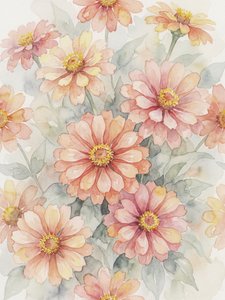Flores de zinnia en tonos rosados de Andreas Magnusson