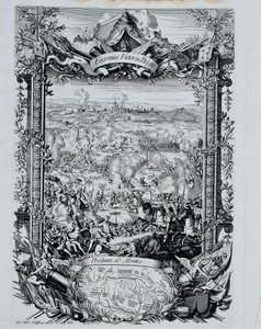 La victoria del príncipe Eugenio Francisco de Saboya en Bélgica de Andreas Matthias Wolffgang