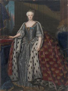Sophie Magdalene de Brandenburg-Kulmbach 1700-1770, reina de Dinamarca y Noruega, 1739 de Andreas Møller
