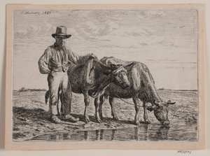 Pastor con vacas de Andreas Peter Madsen