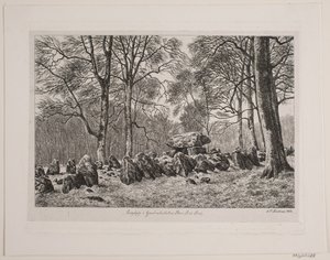 Túmulo largo en el bosque de Gunderslevholm
