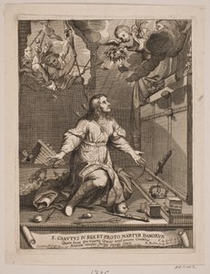 Knud el Santo, sufriendo el martirio de Andreas Reinhardt