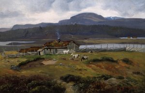 Pasto con cabras de Andreas Singdahlsen