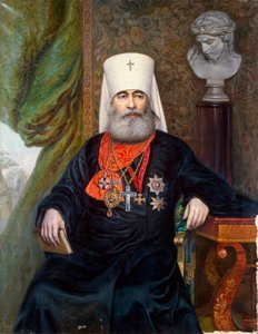 Retrato del Metropolitano Antonio de San Petersburgo de Andrei Andreevich Karelin