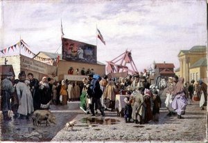 Una Feria en Tula en Semana Santa de Andrei Andreevich Popov