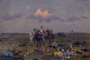 En el campo de los agachadizos de Andrei Petrovich Ryabushkin