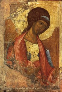 El Arcángel Miguel (icono ruso), por Andrei Rublev, pintado entre 1410 y 1420 de Andrei Rublev