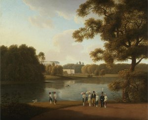 Vista de la Galería Cameron en Tsarskoye Selo, 1815 de Andrei Yefimovich Martynov