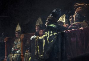 Compromis de Caspe (1412) - Pintura histórica : El Compromiso de Caspe par Parlade y Heredia, Andres (1859-1933) de Andres Parlade y Heredia