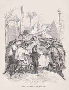 Amigos, el sabio coloca su gloria en comer bien de Escenas de la vida privada..., ca. 1837-47 de Andrew Best Leloir