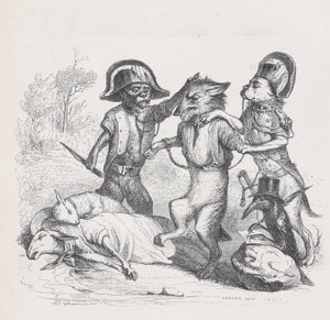 El autor de este ataque es un delicado lobito de Escenas de lo privado, ca. 1837-47 de Andrew Best Leloir