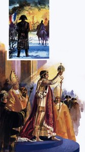Escena de la coronación y Napoleón de Andrew Howat