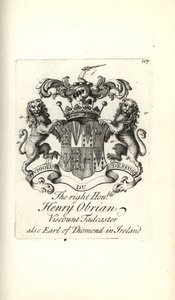 Escudo de armas y cresta del muy honorable Henry O