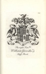 Escudo de armas y cresta del muy honorable William Greville, 7º Barón Brooke de Andrew Johnston