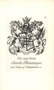 Escudo de armas y cresta del noble Charles Edward Montagu de Andrew Johnston
