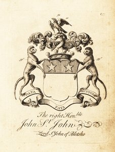 Escudo de armas del Muy Honorable John St de Andrew Johnston