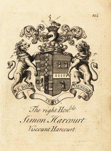 Escudo de armas del Muy Honorable Simon Harcourt de Andrew Johnston