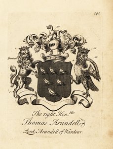 Escudo de armas del Muy Honorable Thomas Arundell, Lord Arundell de Wardour, 7º Barón Arundell de Wardour de Andrew Johnston