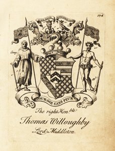 Escudo de armas del Muy Honorable Thomas Willoughby, Lord Middleton de Andrew Johnston
