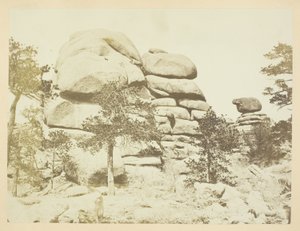 Granite Rock, Estación Buford, Montañas Laramie de Andrew Joseph Russell