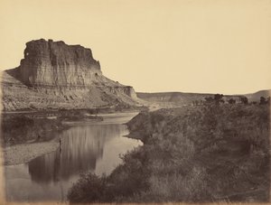 Lámina 24. Castle Rock, Green River Valley,1869 (foto) de Andrew Joseph Russell