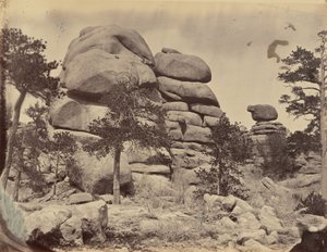 Lámina 3. Granite Rock, cerca de Beaufort Station,1869 (foto) de Andrew Joseph Russell