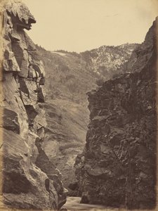 Lámina 40. Puerta del Diablo, Weber Canon,1869 (foto) de Andrew Joseph Russell