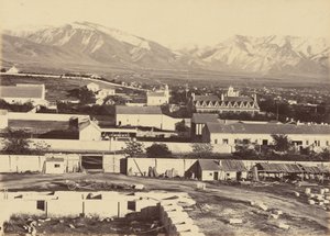 Lámina 45. Salt Lake City, desde lo alto del Tabernáculo,1869 (foto) de Andrew Joseph Russell