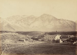Lámina 49. Fábricas de algodón y lana de Brigham Young, 1869 (foto) de Andrew Joseph Russell