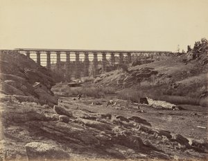 Lámina 7. Dale Creek Bridge, Vista general,1869 (foto) de Andrew Joseph Russell