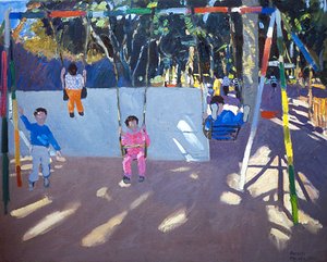 Niños columpiándose, 1996 de Andrew Macara