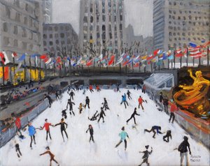 Patinaje navideño, Pista de Hielo Rockefeller, Nueva York