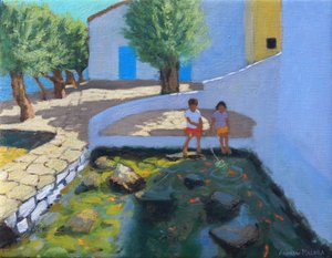 Estanque de Peces, Milos, Grecia de Andrew Macara
