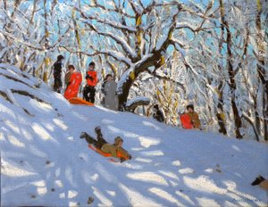 Trineo, 2010 (óleo sobre lienzo) de Andrew Macara
