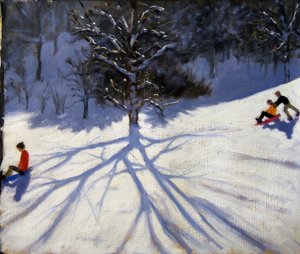 Árbol y dos trineos de Andrew Macara